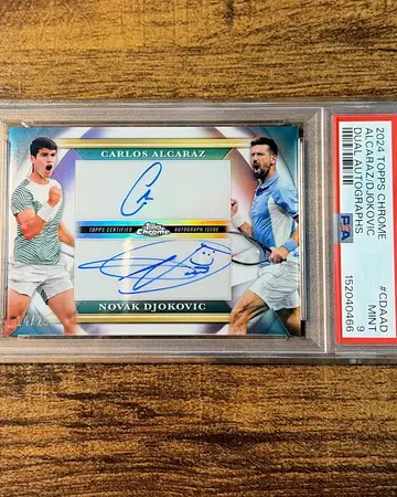 ALCARAZ DJOKOVIC DUAL AUTO /25