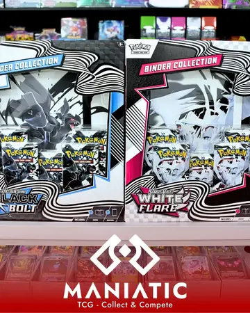 🖤✨📘 Black Bolt & White Flare Binder Collection📘✨🤍