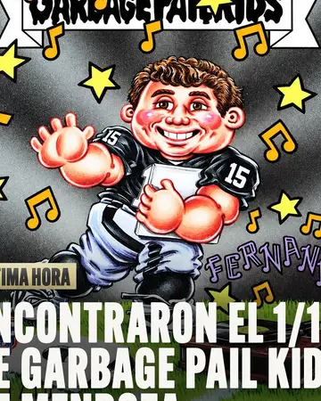 Alguien acaba de sacar el 1 de 1 de 1 Garbage Pail Kids Superfractor de Fernando Mendoza.😳