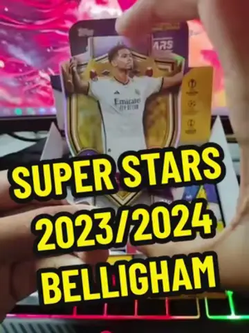 Abriendo un sobre de la colección SUPER STARS 23/24 y nos tocó esto 🔥  #coleccionismo #coleccionista #topps #toppsfootball #toppshobby #bel