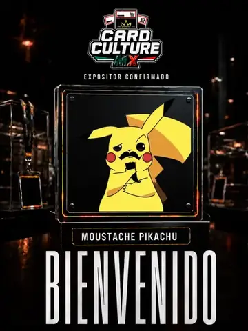 Un nuevo nombre se suma a Card Culture MX. ⚡️ Le damos la bienvenida a MOUSTACHE PIKACHU como expositor confirmado. Prepárate para descubrir