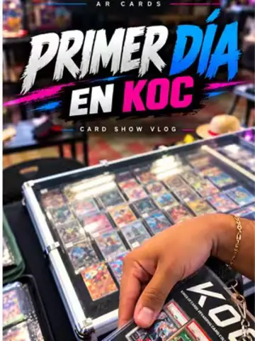 Nuestro primer día en KOC 🔥🃏 Así se vivió desde adentro nuestro primer Card Show con AR Cards: preparar inventario, montar la mesa, sacar 
